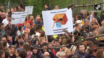 ANI News - Thousands protested outside Belgrade HQ of media outlet sympathetic to Serbia's gov...png