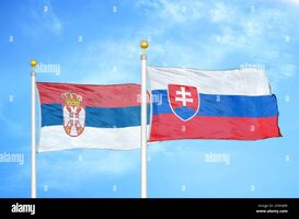 serbia-and-slovakia-two-flags-on-flagpoles-and-blue-sky-2DXHJ8R.jpg