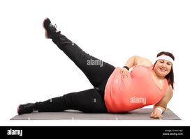 overweight-woman-working-out-on-an-exercise-mat-isolated-on-white-M61AJ5.jpg
